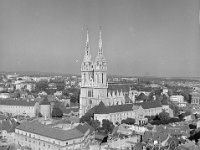 Pogled s nebodera na trg i na Katedralu 1959..jpg